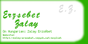 erzsebet zalay business card