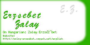 erzsebet zalay business card